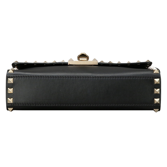 VALENTINO(USED)락스터드 블랙 숄더백