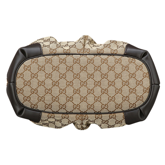 GUCCI(USED) 구찌 자가드 레더 트리밍 토트겸 숄더백