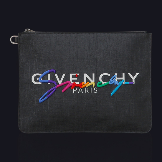 GIVENCHY(USED)로고 텍스트 클러치백