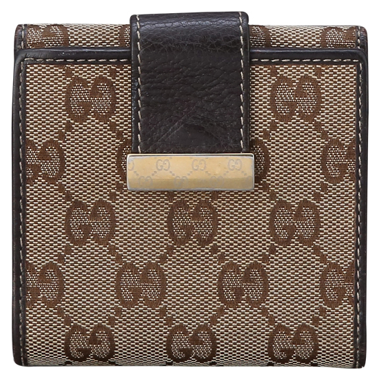 GUCCI(USED) 구찌 GG로고 패브릭 반지갑