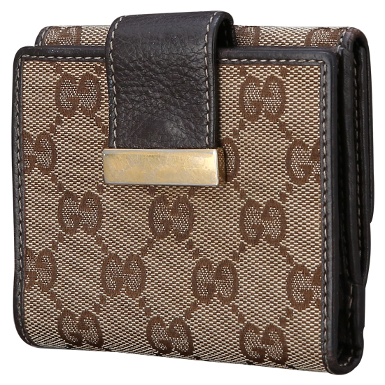 GUCCI(USED) 구찌 GG로고 패브릭 반지갑