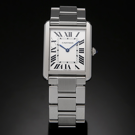CARTIER(USED)탱크솔로 스틸 라지