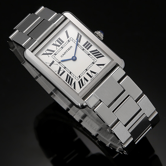 CARTIER(USED)탱크솔로 스틸 라지