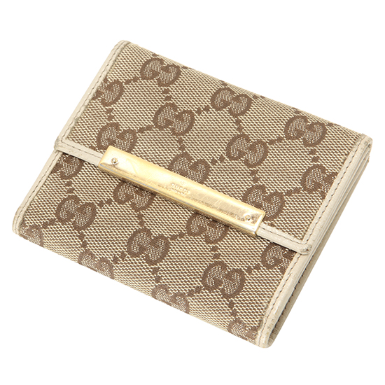GUCCI(USED) 구찌 GG 캔버스 반지갑