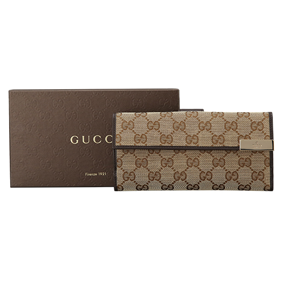 GUCCI(USED) 구찌 GG로고 패브릭 장지갑