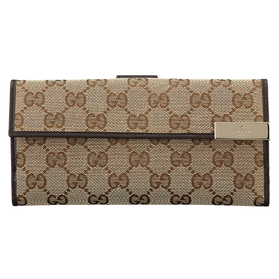 GUCCI(USED) 구찌 GG로고 패브릭 장지갑