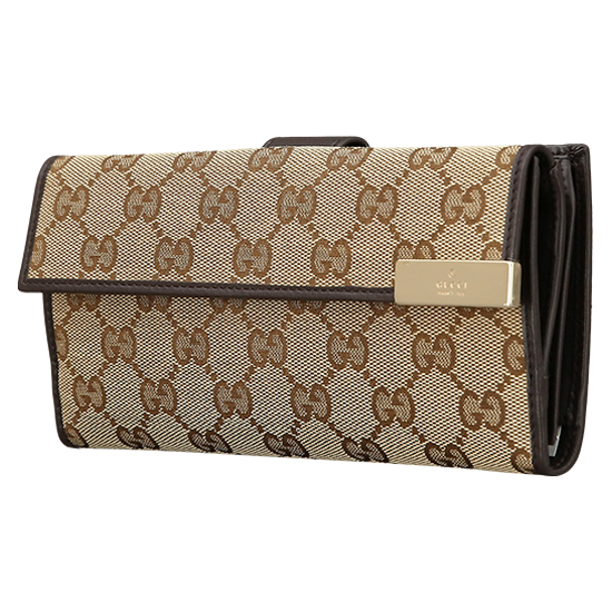 GUCCI(USED) 구찌 GG로고 패브릭 장지갑