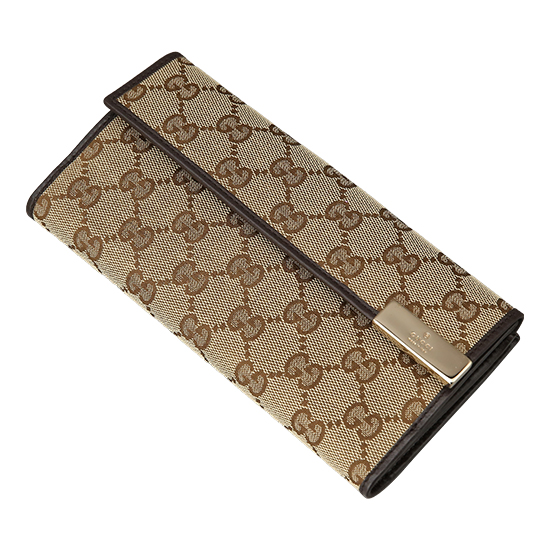 GUCCI(USED) 구찌 GG로고 패브릭 장지갑