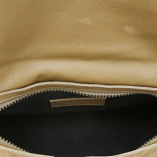 BALENCIAGA(USED)브라운 패브릭 트리밍 클러치