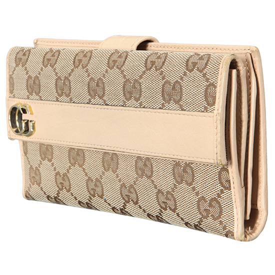 GUCCI(USED) 구찌 씨마 패브릭 브라운 장지갑