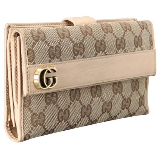 GUCCI(USED) 구찌 씨마 패브릭 브라운 장지갑