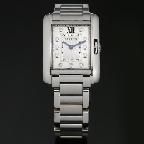 CARTIER(USED) 탱크 앙글레즈 스틸 스몰