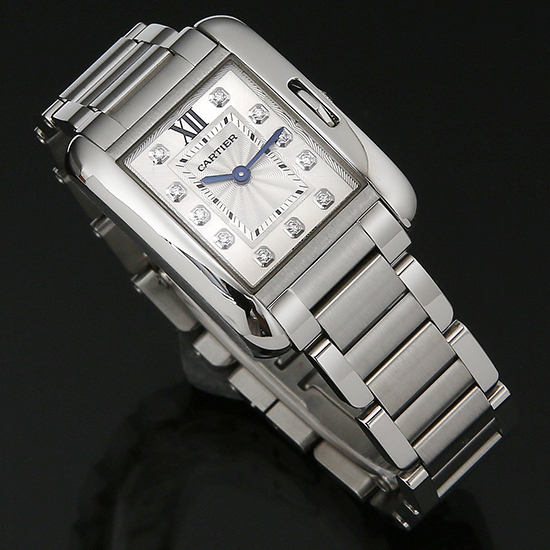 CARTIER(USED) 탱크 앙글레즈 스틸 스몰