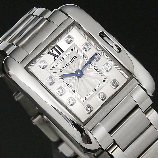 CARTIER(USED) 탱크 앙글레즈 스틸 스몰