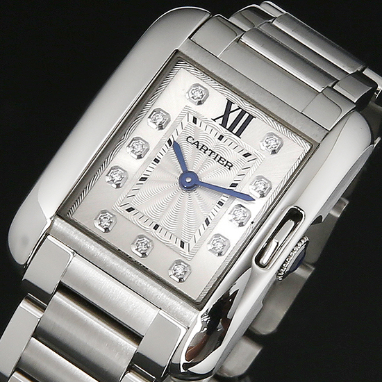 CARTIER(USED) 탱크 앙글레즈 스틸 스몰