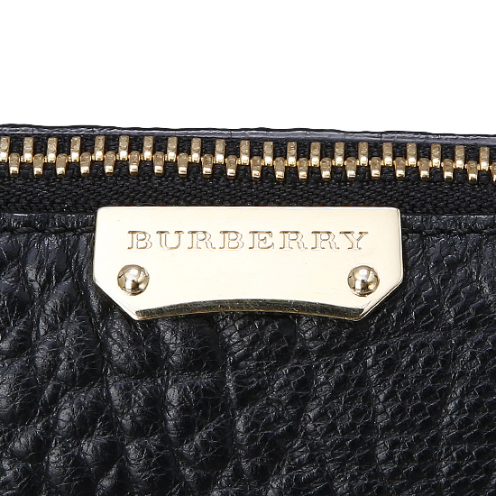 BURBERRY(USED)블랙 레더 크로스백