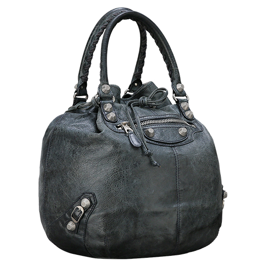 BALENCIAGA(USED)자이언트 폼폰 그레이 토트겸 숄더백