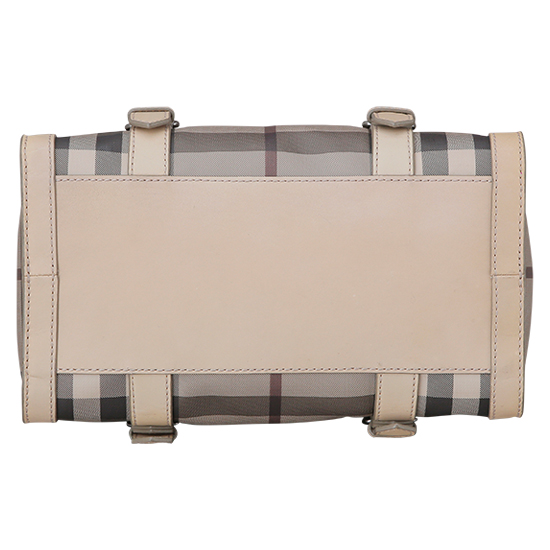 BURBERRY(USED)스모크드 체크 PVC 보스턴백