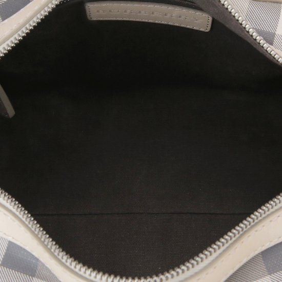 BURBERRY(USED)스모크드 체크 PVC 보스턴백