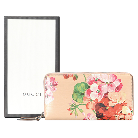 GUCCI(USED) 구찌 가든 익스클루시브 지피 월릿