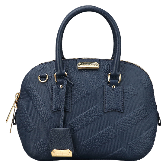 BURBERRY(USED)네이비 레더 오차드백