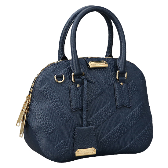 BURBERRY(USED)네이비 레더 오차드백