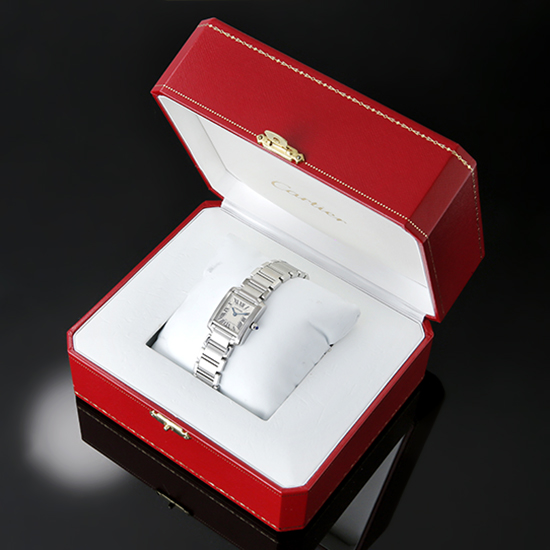 CARTIER(USED)탱크 프랑세스 스틸 스몰