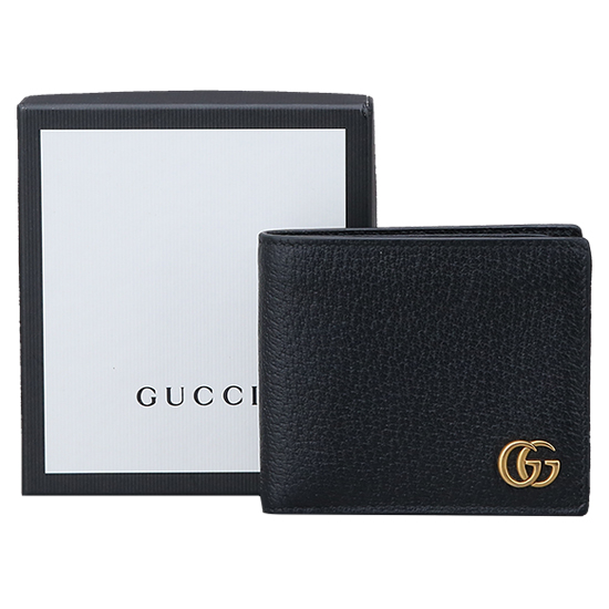 GUCCI(USED) 구찌 GG로고 마몽트 가죽 반지갑