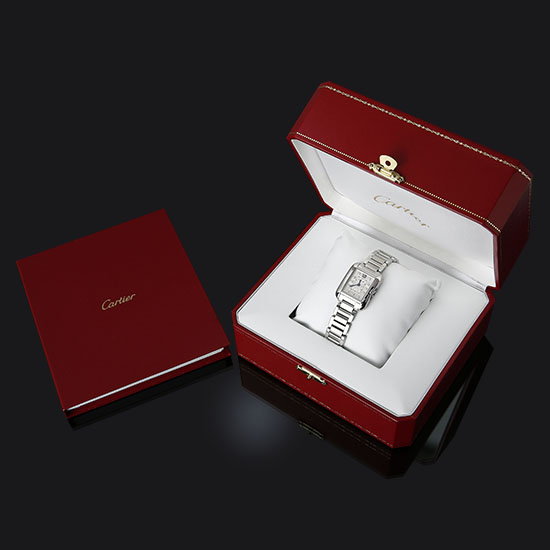 CARTIER(USED) 탱크 앙글레즈 스틸 스몰