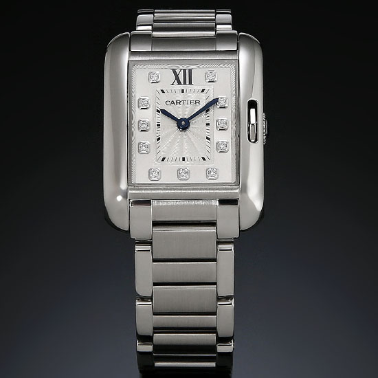 CARTIER(USED) 탱크 앙글레즈 스틸 스몰