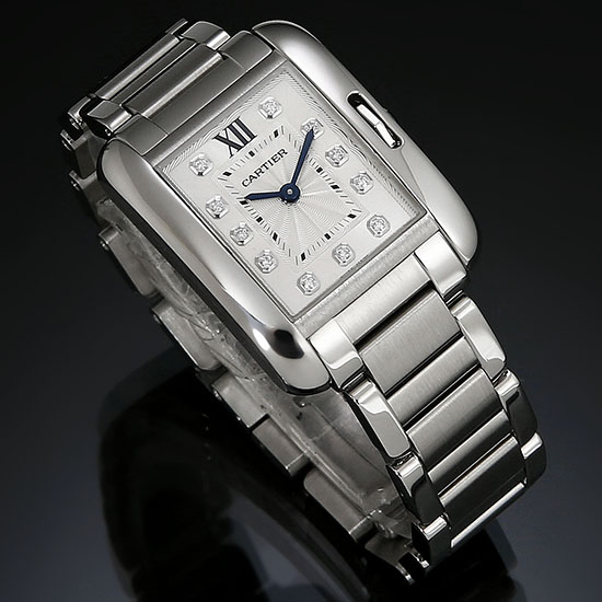 CARTIER(USED) 탱크 앙글레즈 스틸 스몰