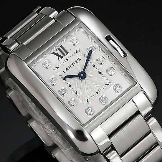 CARTIER(USED) 탱크 앙글레즈 스틸 스몰