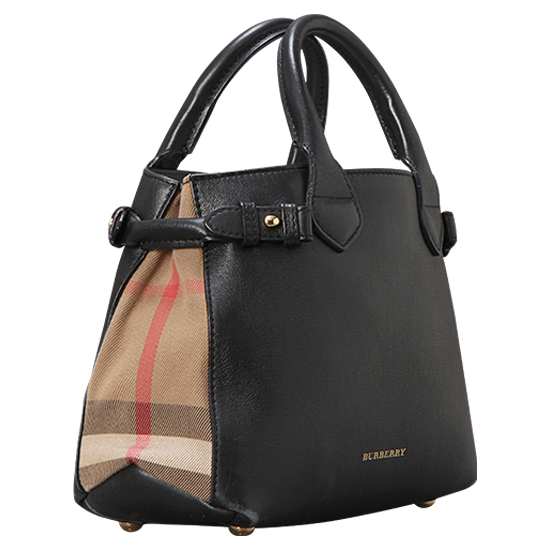 BURBERRY(USED)하우스 체크 배너백 블랙