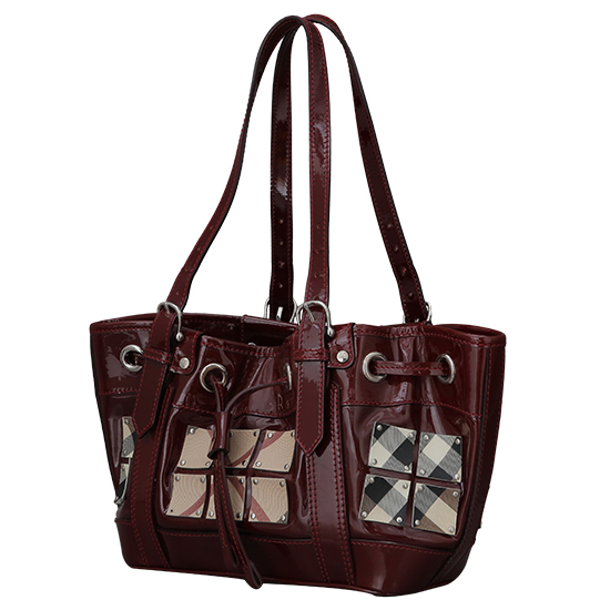 BURBERRY(USED)노바체크 페이던트 숄더백