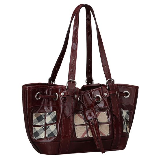 BURBERRY(USED)노바체크 페이던트 숄더백