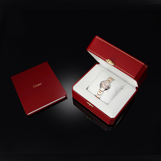 CARTIER(USED)발롱블루 28 콤비 자개판