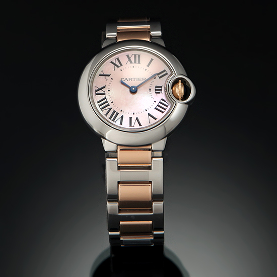 CARTIER(USED)발롱블루 28 콤비 자개판