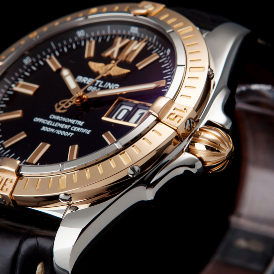 BREITLING(USED) 윈드라이더 콕핏 빅데이트 콤비