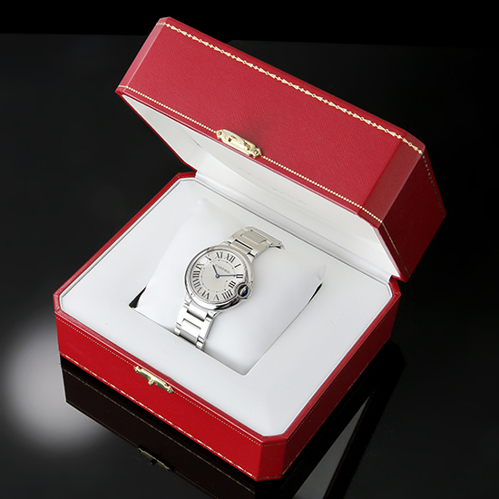 CARTIER(USED)발롱블루 스틸 36
