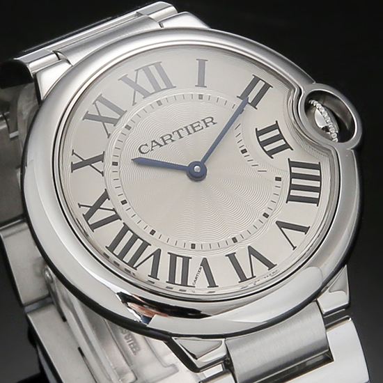CARTIER(USED)발롱블루 스틸 36