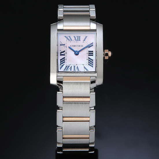 CARTIER(USED) 탱크 프랑세스 콤비 자개판 스몰