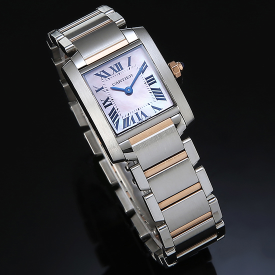 CARTIER(USED) 탱크 프랑세스 콤비 자개판 스몰