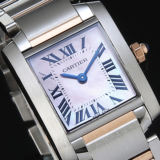 CARTIER(USED) 탱크 프랑세스 콤비 자개판 스몰
