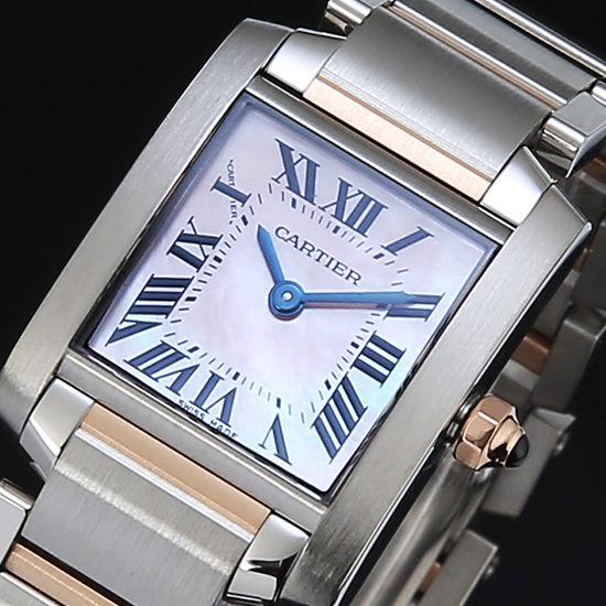 CARTIER(USED) 탱크 프랑세스 콤비 자개판 스몰