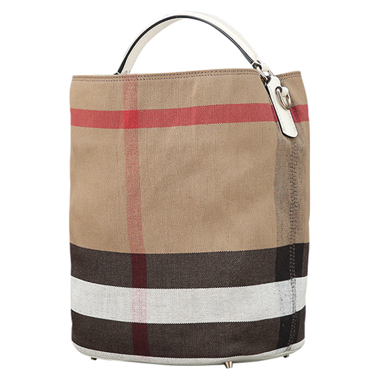 BURBERRY(USED)애쉬비 캔버스 체크 호보백
