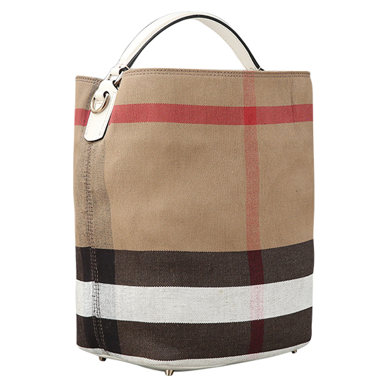 BURBERRY(USED)애쉬비 캔버스 체크 호보백