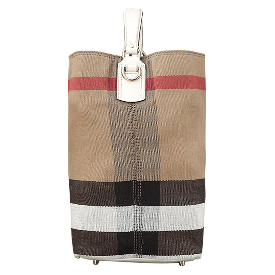 BURBERRY(USED)애쉬비 캔버스 체크 호보백