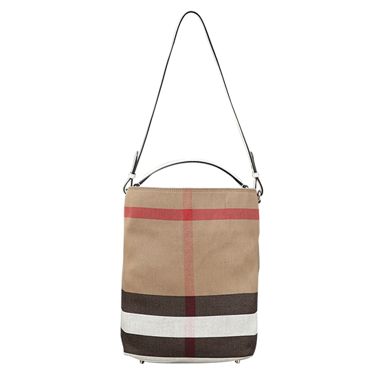 BURBERRY(USED)애쉬비 캔버스 체크 호보백
