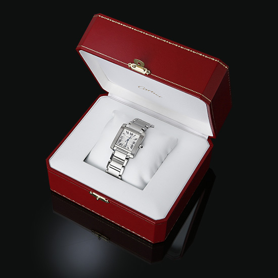 CARTIER(USED) 탱크 프랑세스 스틸 L