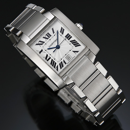 CARTIER(USED) 탱크 프랑세스 스틸 L